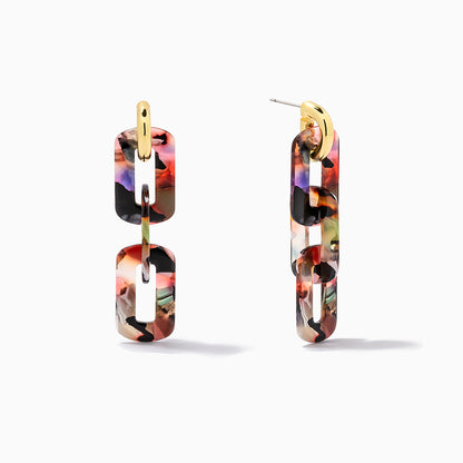Resin Link Earrings | Pink Resin | Product Image | Uncommon James
