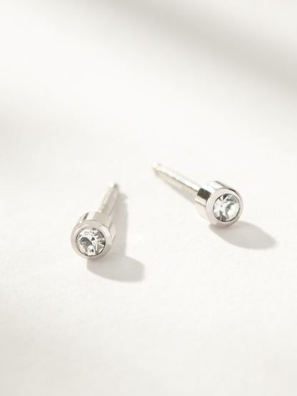 ["Simple Stud Earrings ", " Sterling Silver ", " Product Image ", " Uncommon James"]