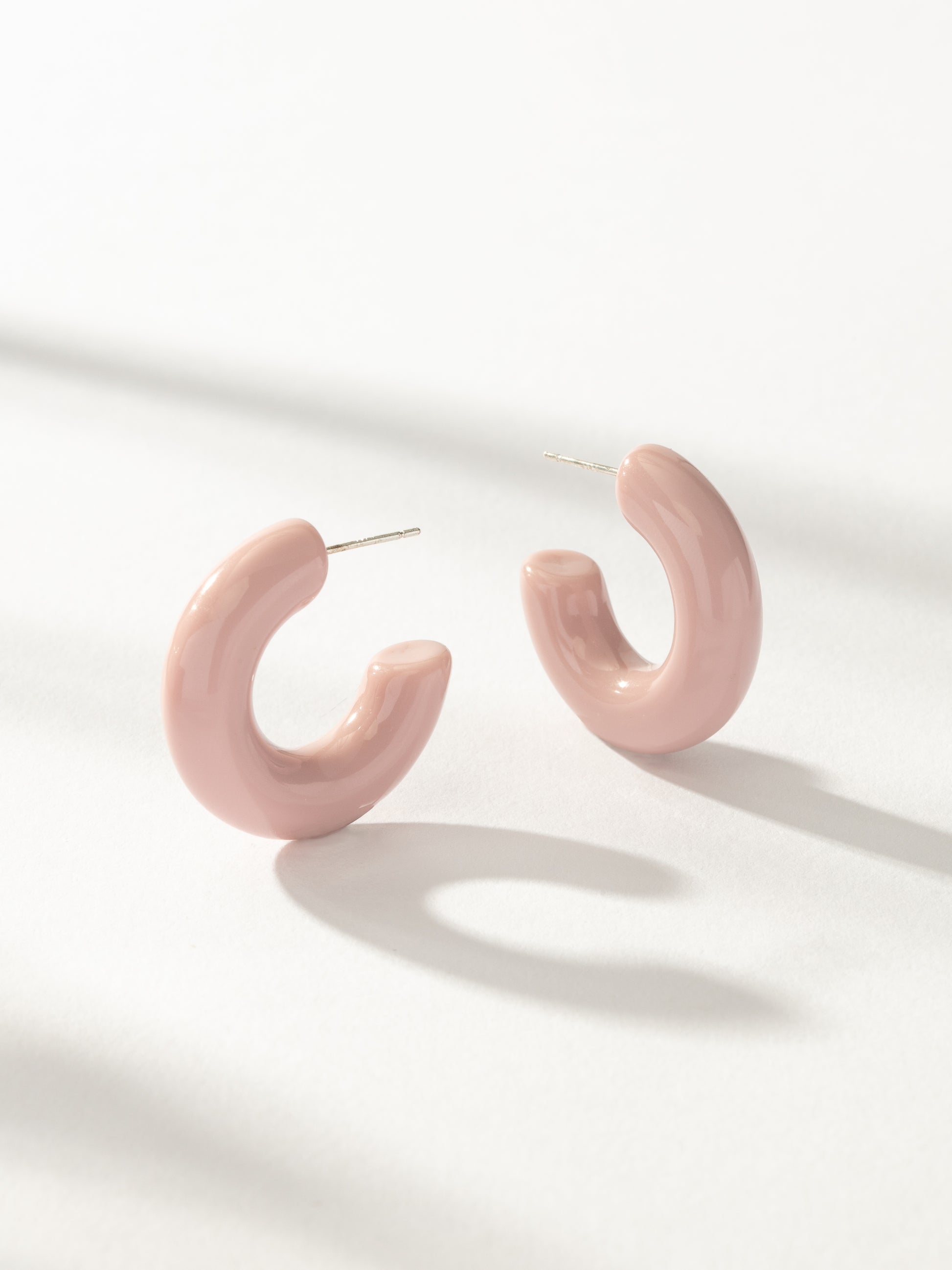 Tube Hoop Earrings | Resin Lavender | Product Image | Uncommon James