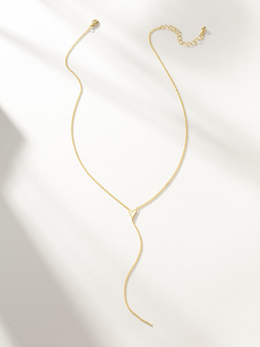 Amour Lariat Necklace | Gold | Product Image | Uncommon James