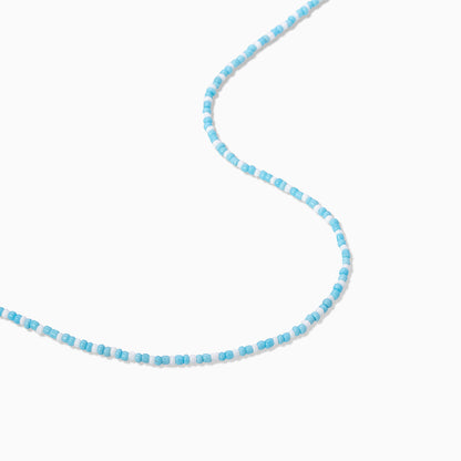 Beaded Necklace | Blue White Mid | Product Detail Image | Uncommon James