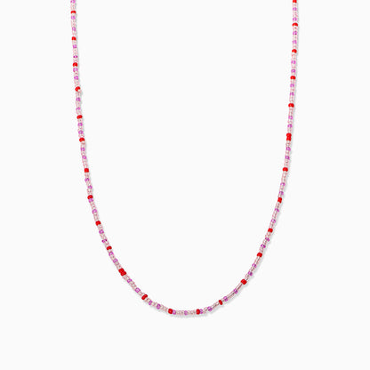Beaded Necklace | Pink Red Long | Product Image | Uncommon James