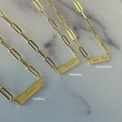 ["Chain and Bar Necklace"]