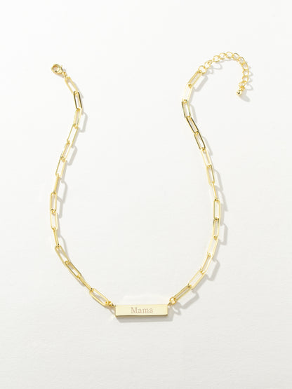 ["Mama Chain and Bar Necklace"]
