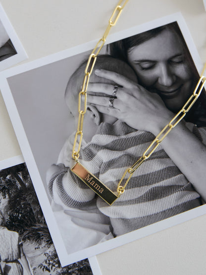 ["Mama Chain and Bar Necklace"]