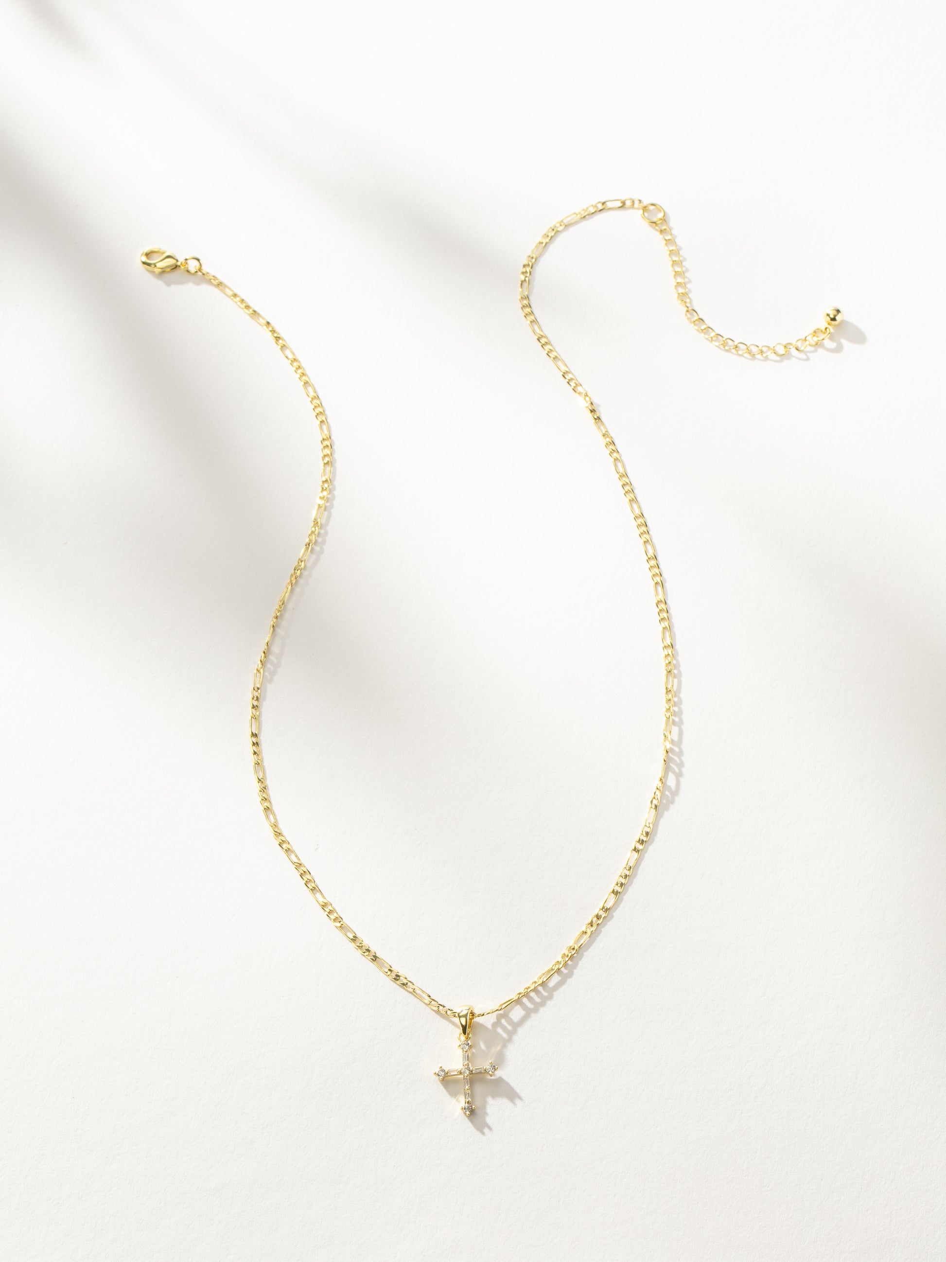 Uncommon James Cross and Chain Necklace Gold