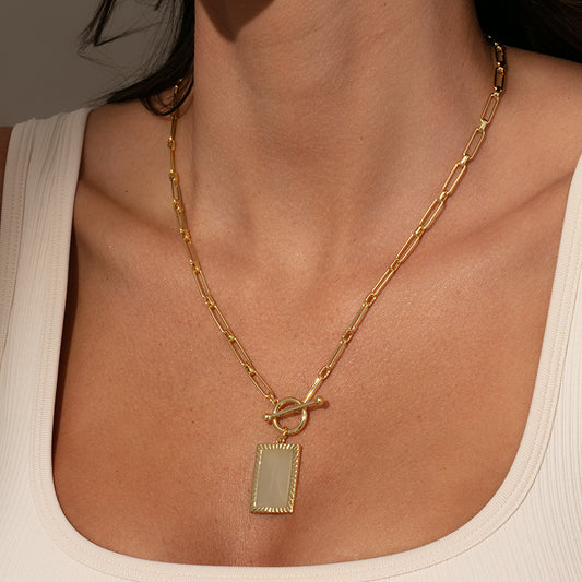 Gold Eternity Lock Pendant Necklace | Women's Jewelry by Uncommon James