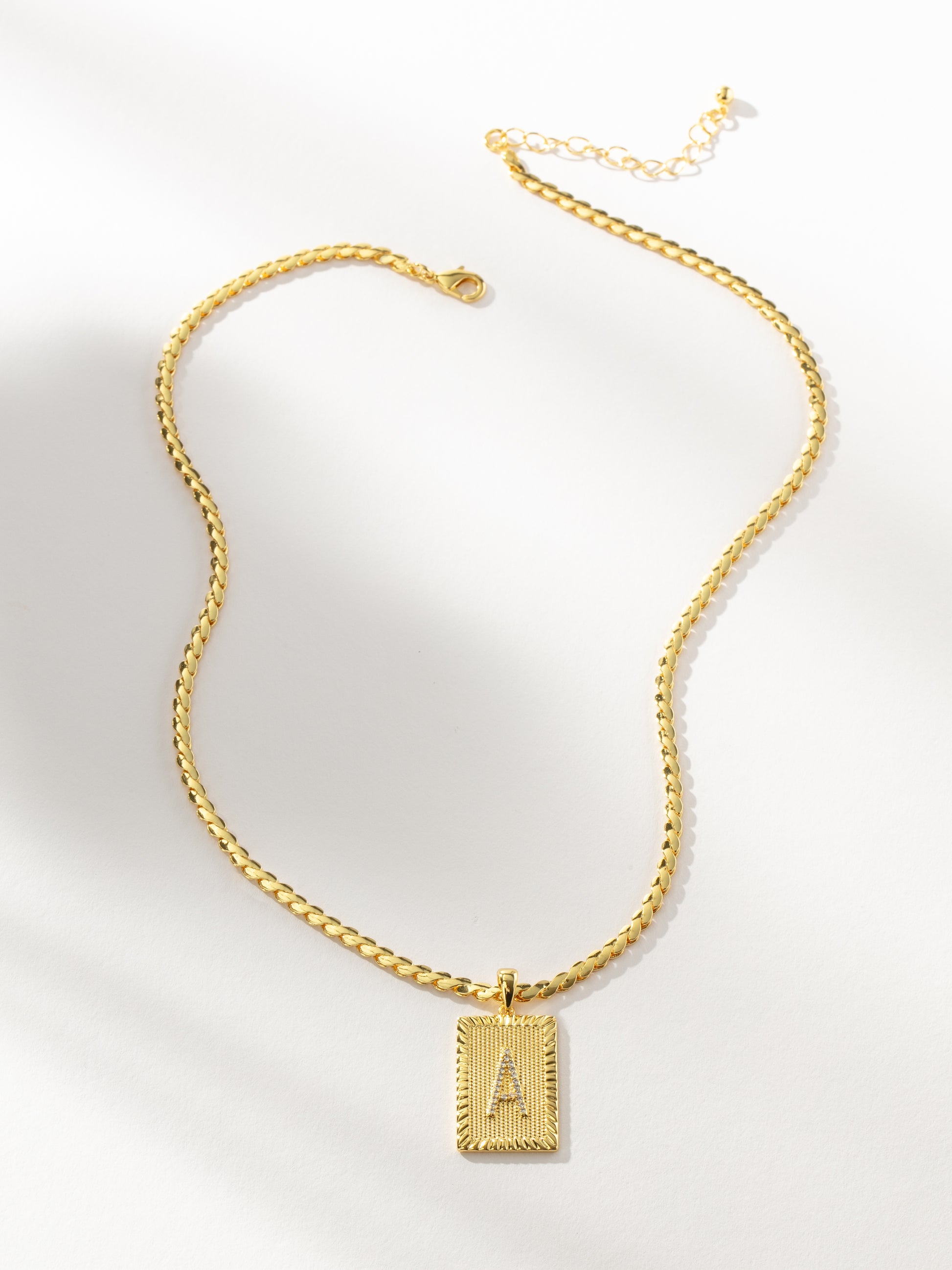 Letter Chain Necklace | Gold | Product Image | Uncommon James