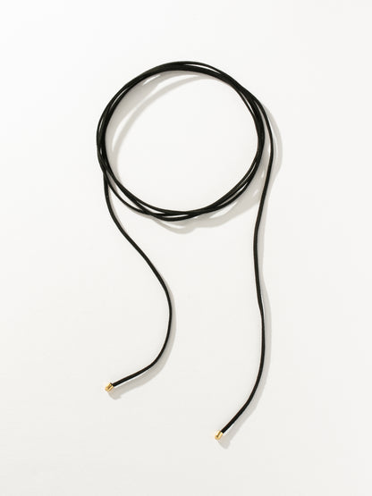 ["Laguna Black Choker Necklace ", " Faux Leather ", " Product Image ", " Uncommon James"]
