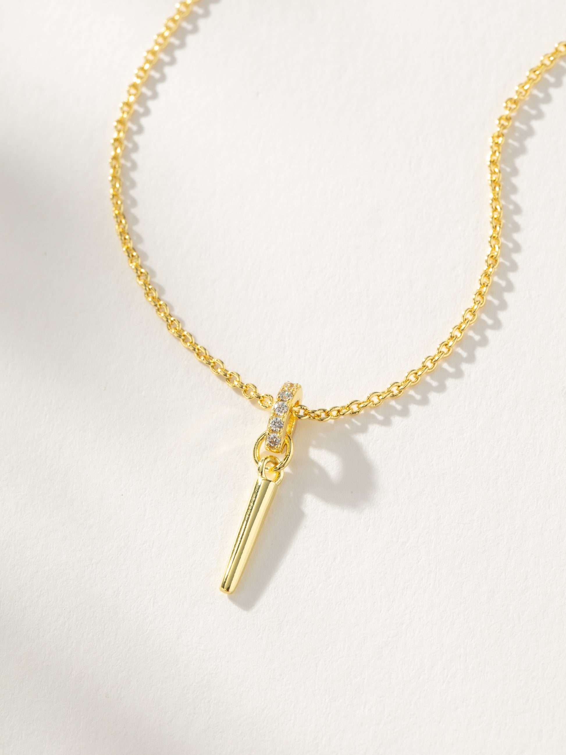 Move On Pendant Necklace | Gold | Product Detail Image | Uncommon James