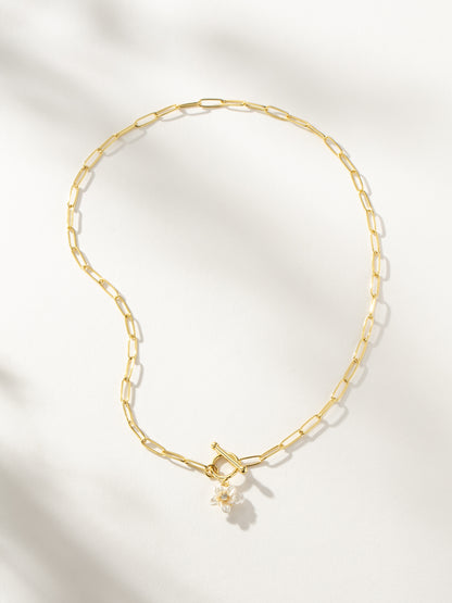 Picking Petals Chain and Pendant Necklace | Gold | Product Image | Uncommon James