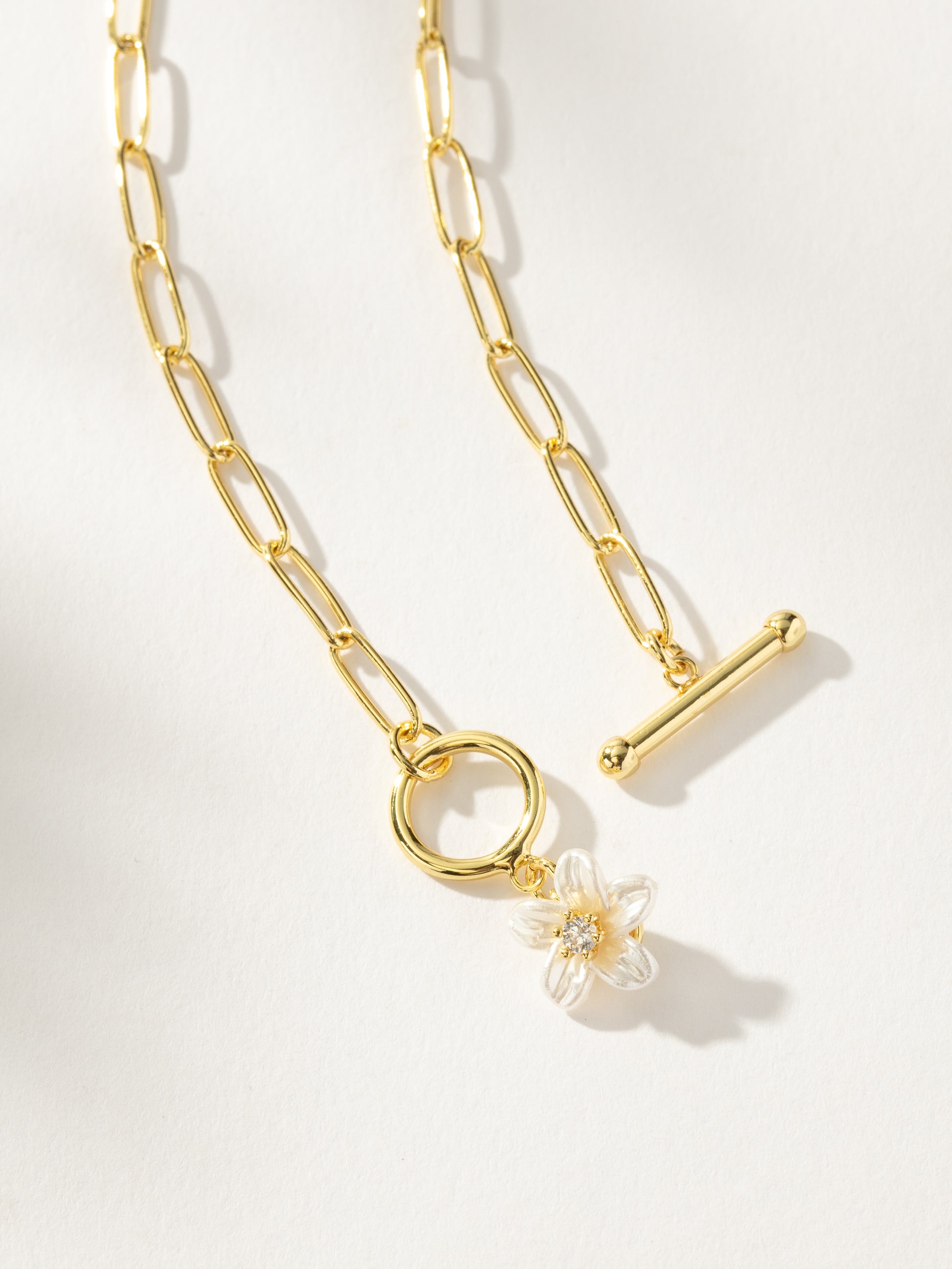 Picking Petals Chain and Pendant Necklace | Gold | Product Detail Image 2 | Uncommon James