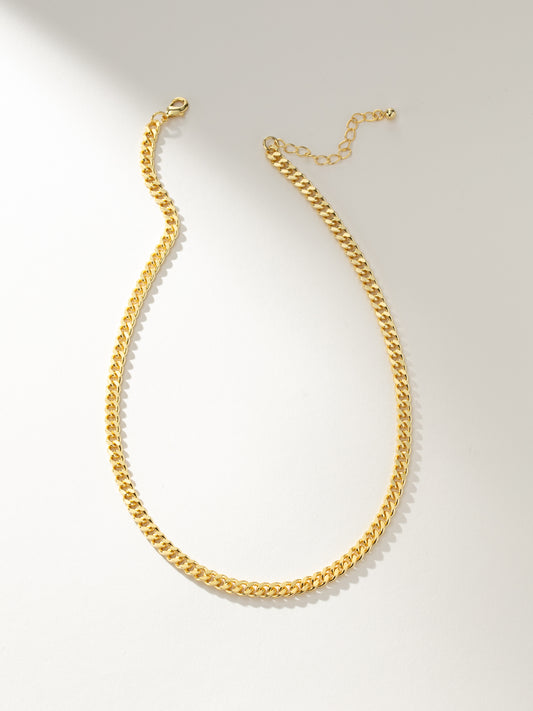 Rebellious Curb Chain Necklace | Gold | Product Image | Uncommon James