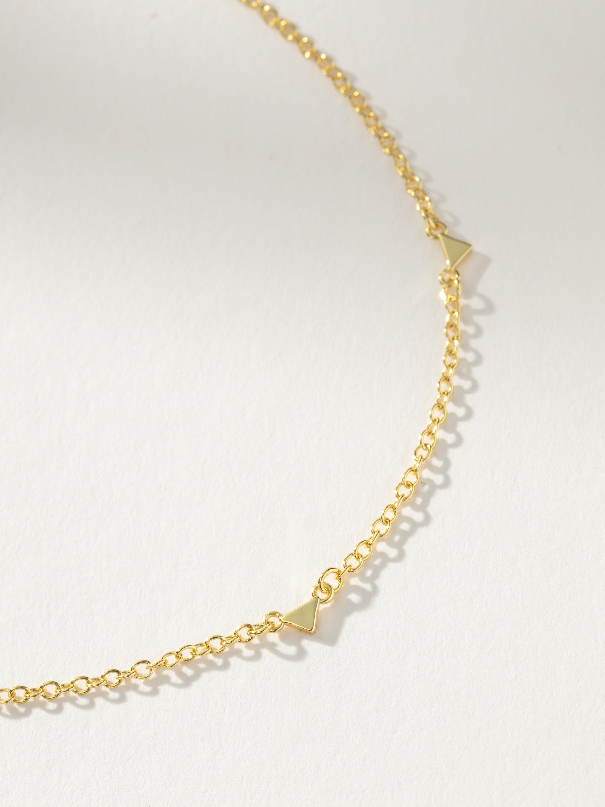 Textured Stud Necklace | Gold | Product Detail Image | Uncommon James