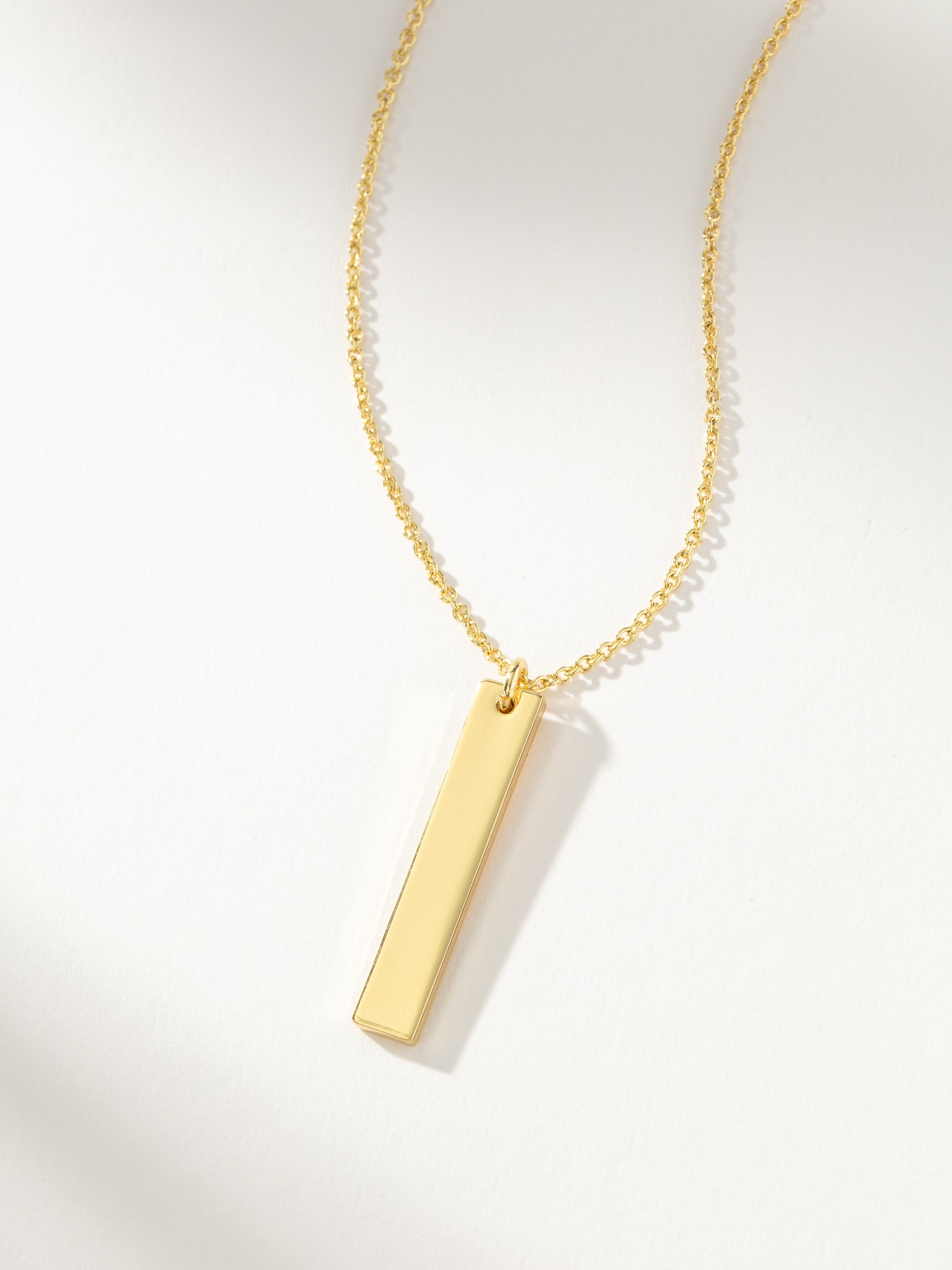 Vertical Bar Necklace | Gold | Product Detail Image | Uncommon James