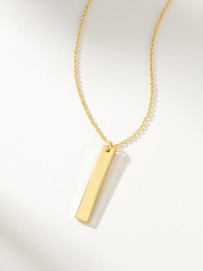 ["Vertical Bar Necklace ", " Gold ", " Product Detail Image ", " Uncommon James"]