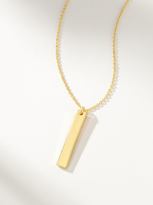 Vertical Bar Necklace | Gold | Product Detail Image | Uncommon James