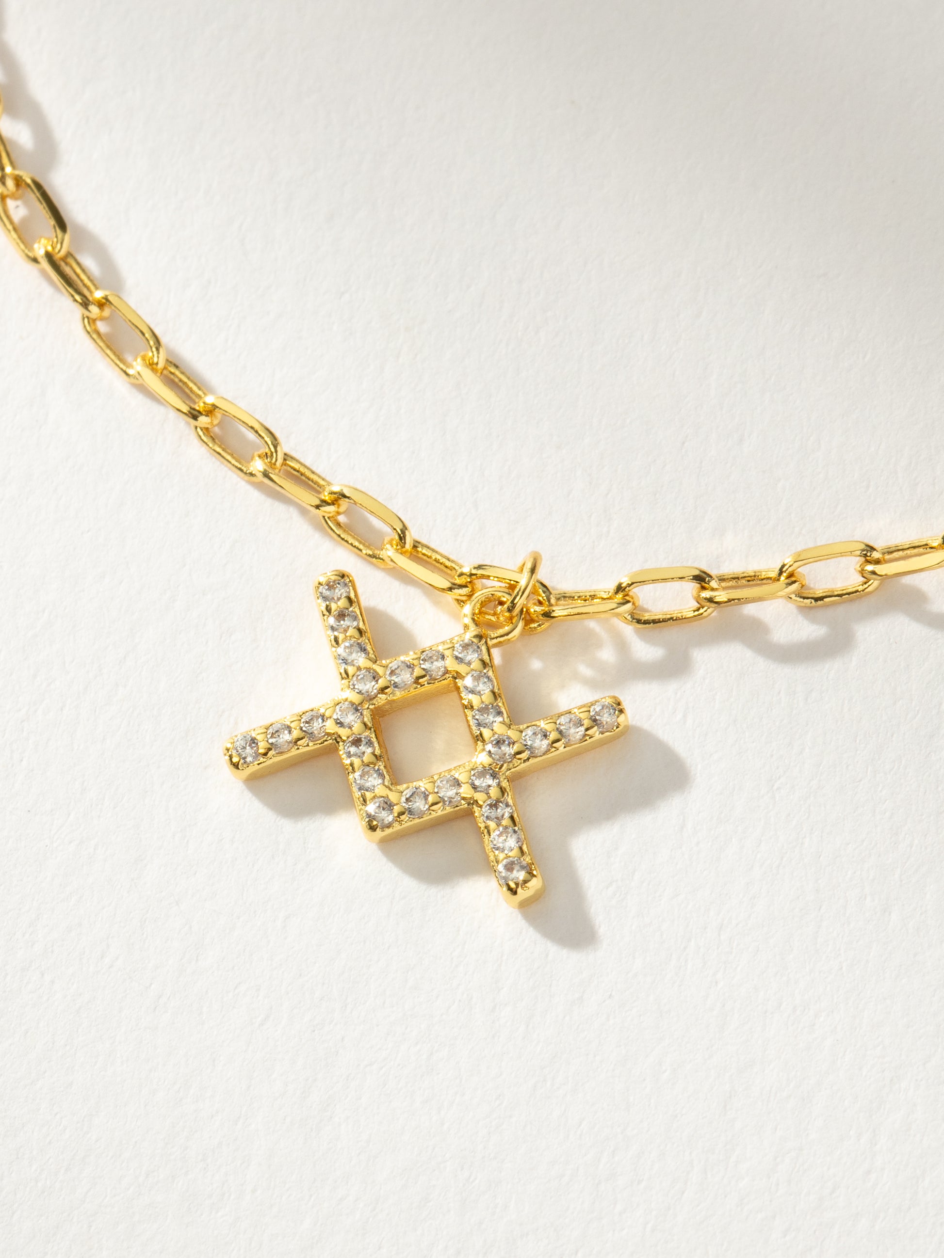 Zodiac Icon Chain Necklace | Gold Aquarius | Product Detail Image | Uncommon James