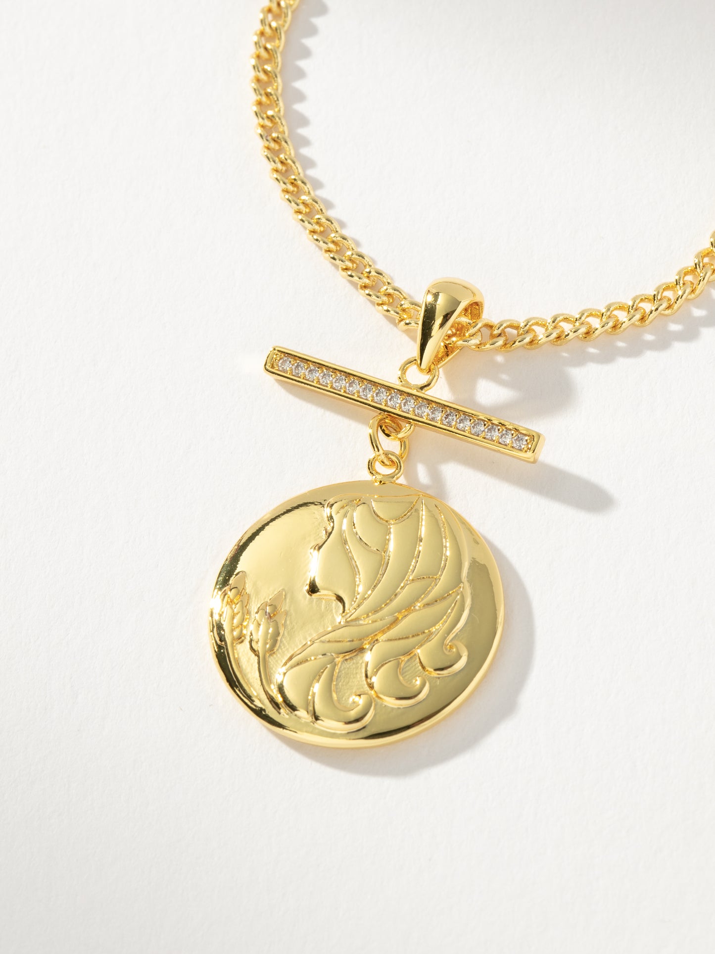 Zodiac Pendant Necklace | Gold Virgo | Product Detail Image | Uncommon James