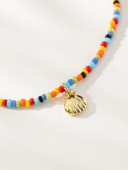 ["Beaded Shell Anklet ", " Gold ", " Product Detail Image ", " Uncommon James"]