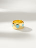 Chunky Gold and Blue Statement Heart Ring | Uncommon James