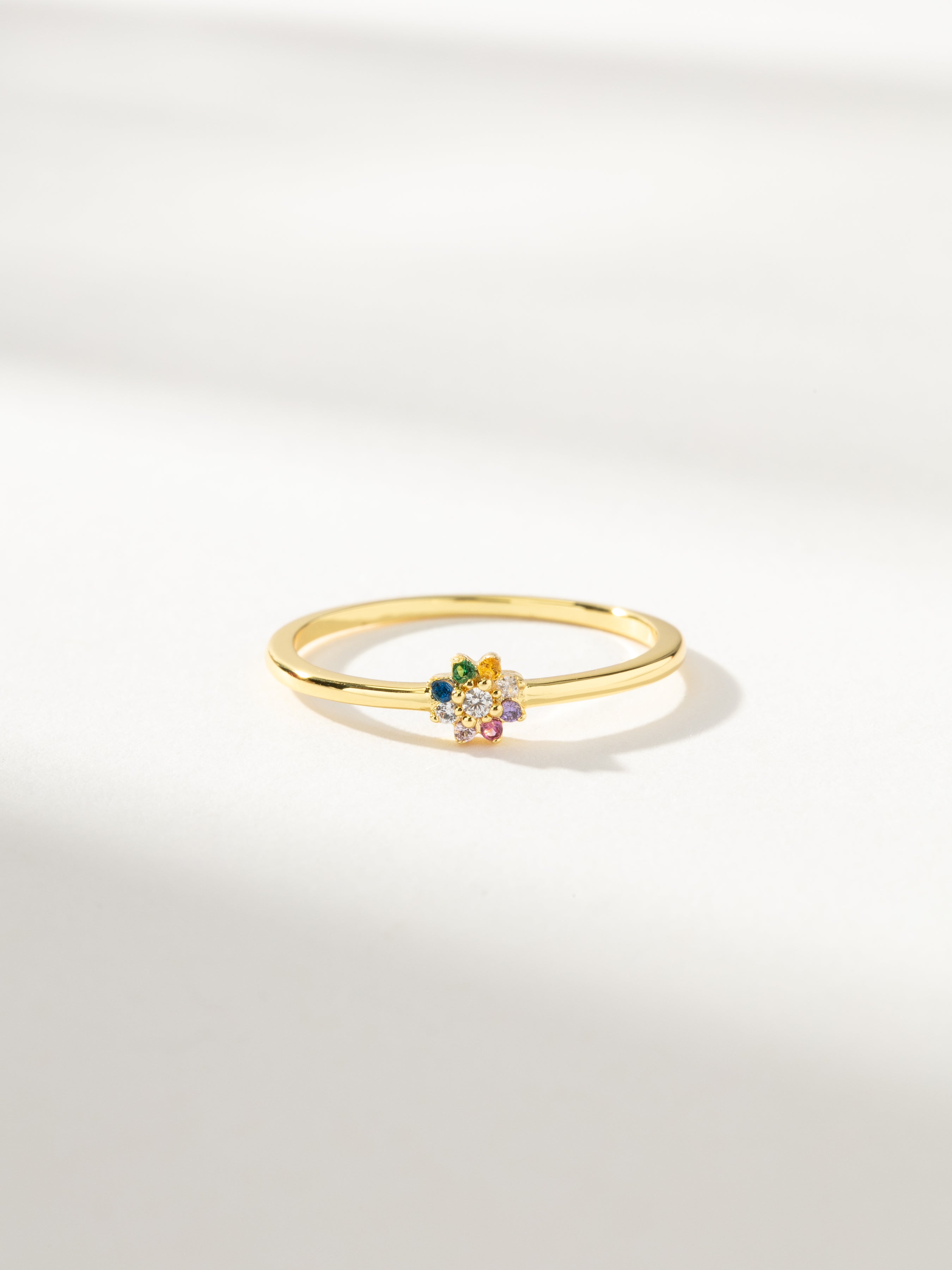 Colorful Flower Ring in Gold | Dainty Jewelry | Uncommon James