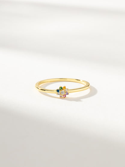 Colorful Flower Ring | Gold | Product Image | Uncommon James