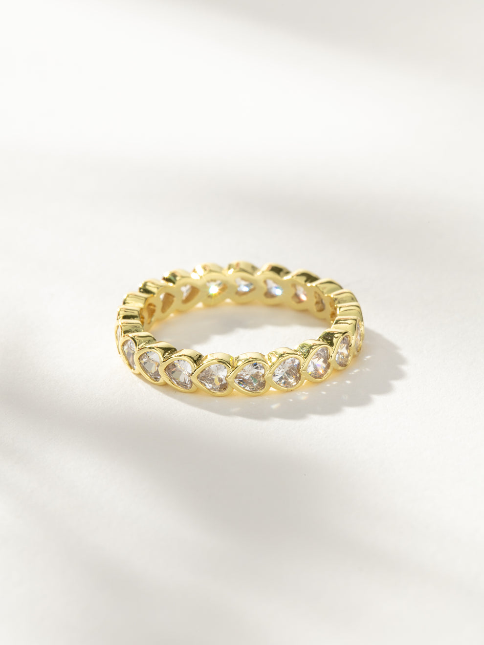 Forever In Love Heart Shaped Ring in Gold | Uncommon James