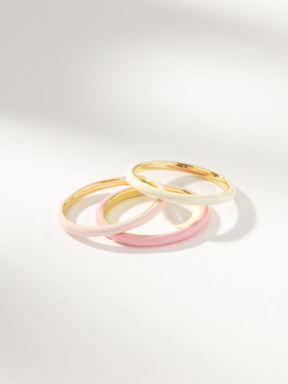 ["Pink Ombre Ring (Set of 3) ", " Gold Pink ", " Product Detail Image ", " Uncommon James"]