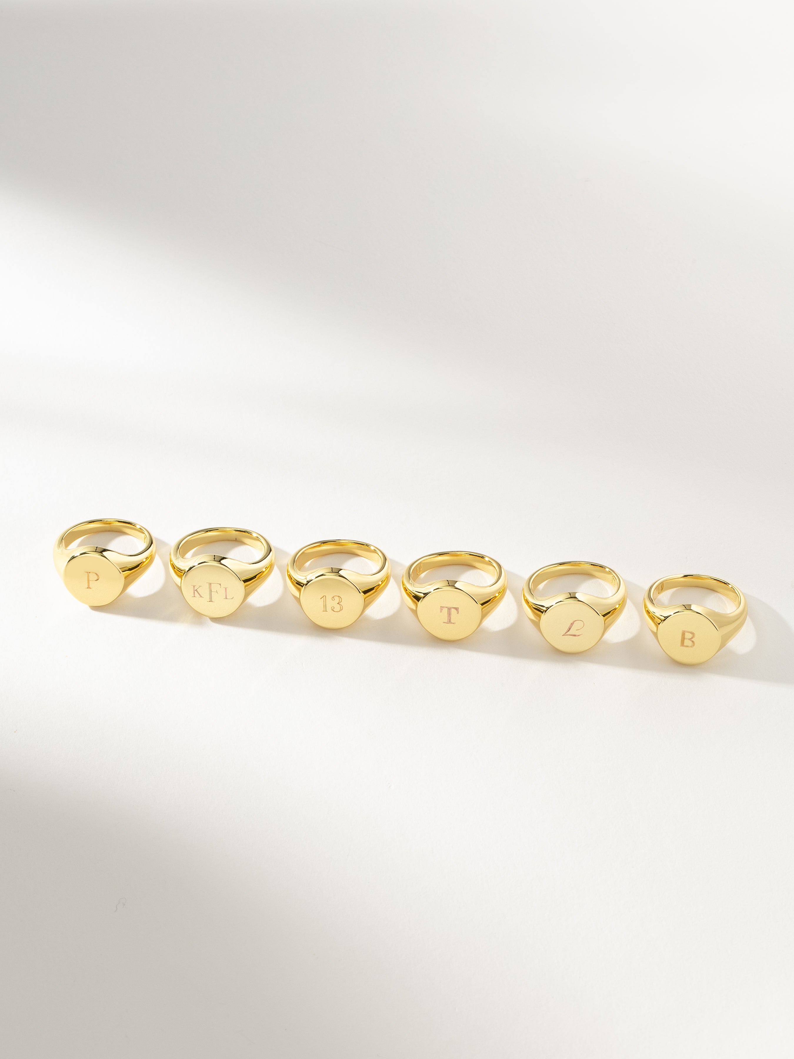 Gold Custom Personalized Engravable Signet Ring | Uncommon James