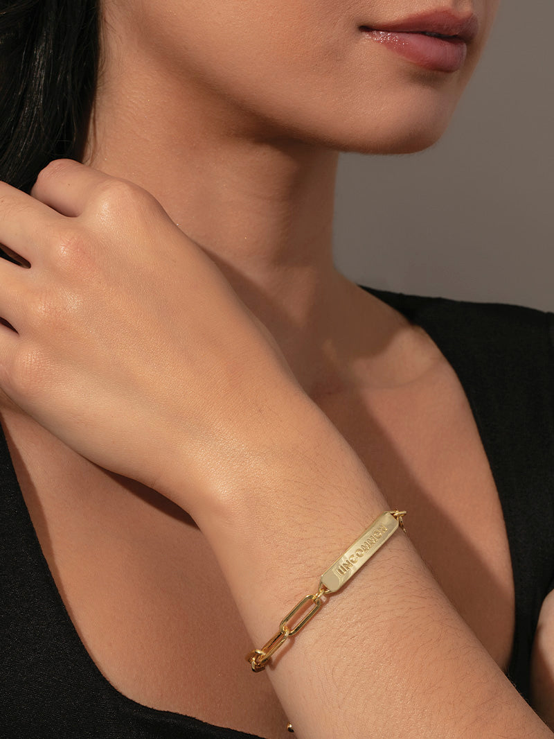 Uncommon Bracelet | Gold | Model Image | Uncommon James