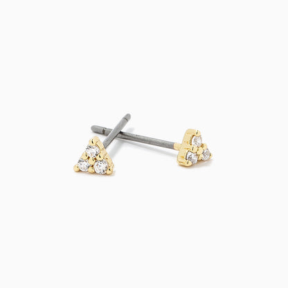 ["Every Angle Stud Earrings ", " Gold ", " Product Detail Image ", " Uncommon James"]
