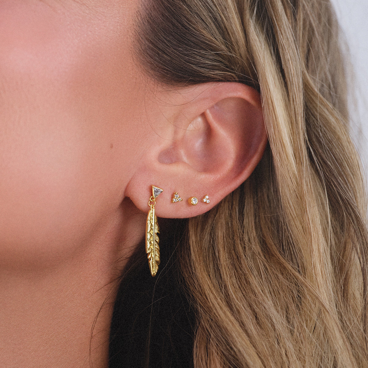 Every Angle Stud Earrings | Gold | KC Image | Uncommon James