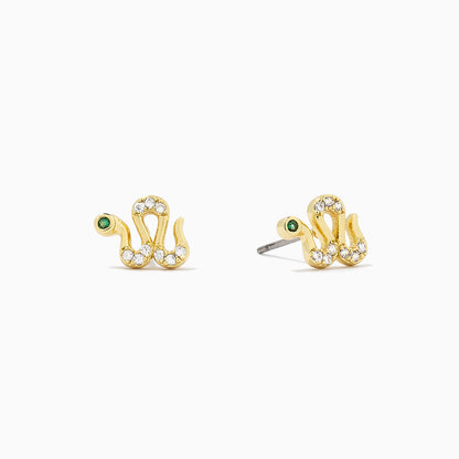 Snake Stud Earrings | Gold | Product Image | Uncommon James