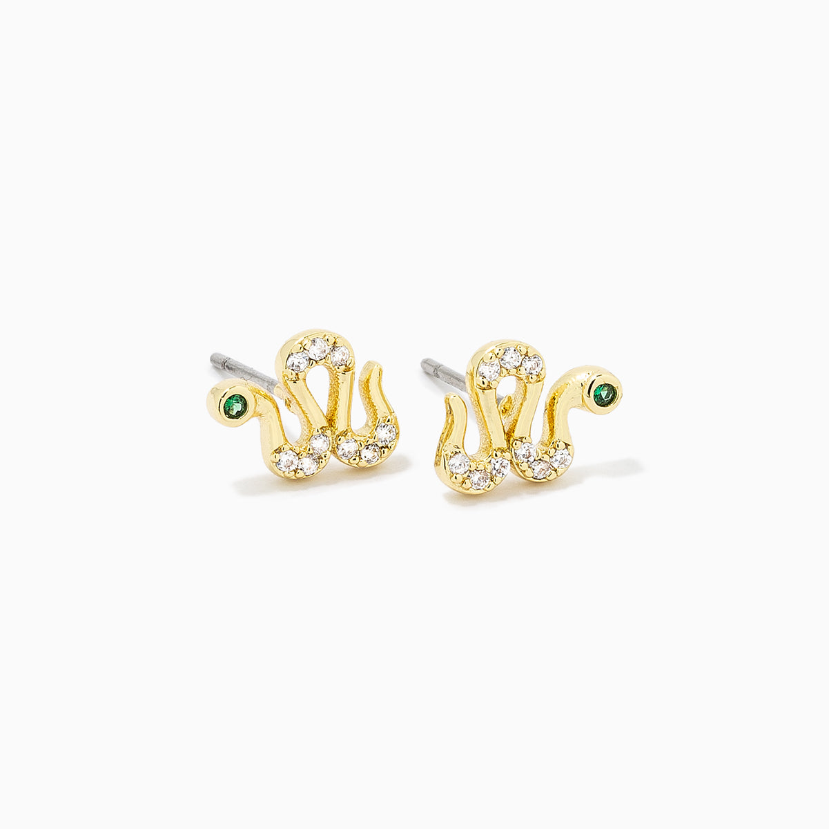 Snake Stud Earrings | Gold | Product Detail Image | Uncommon James
