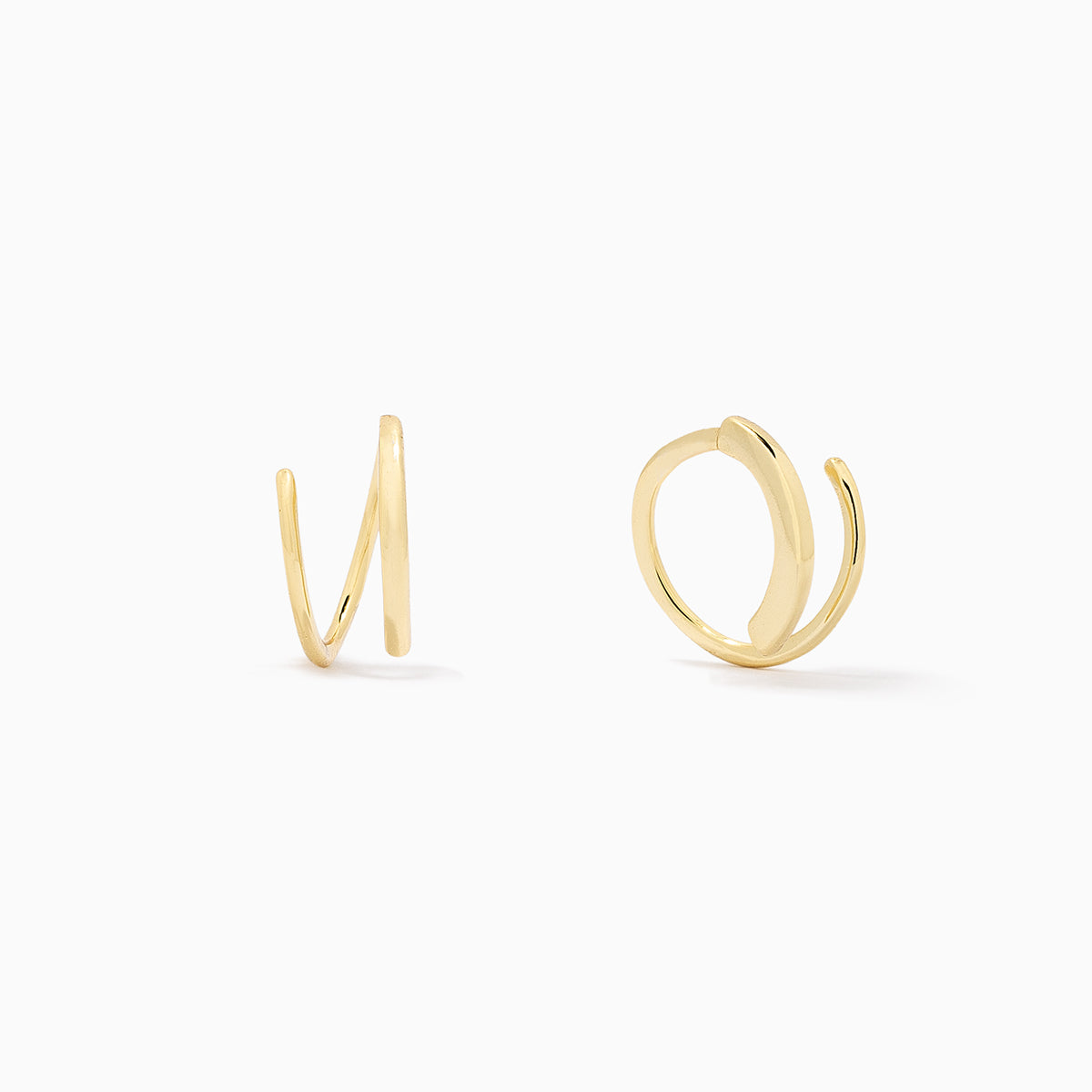 Seeing Double Earrings | Gold Solid | Product Image | Uncommon James