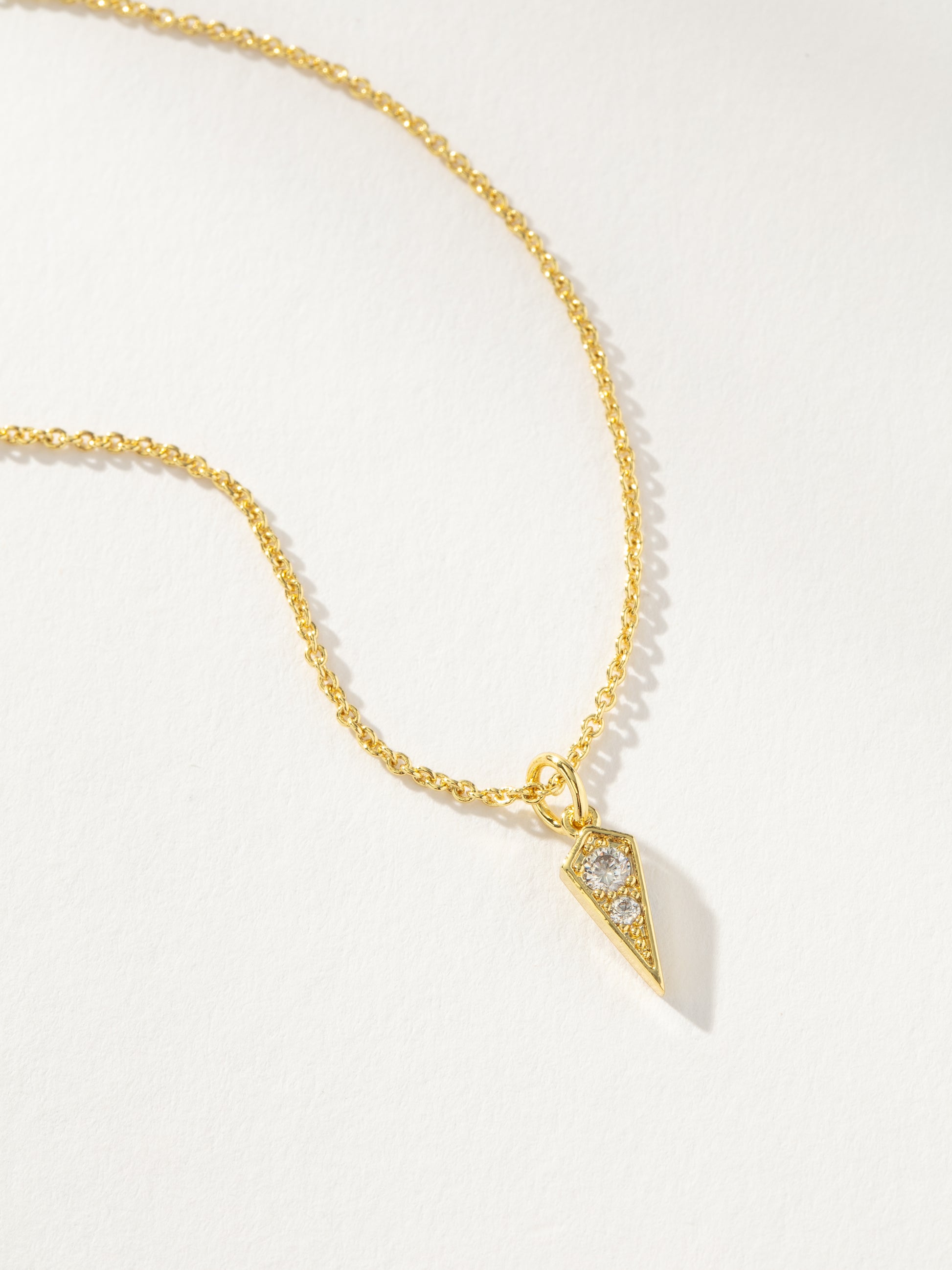 Breaking Point Pendant Necklace | Gold | Product Detail Image | Uncommon James