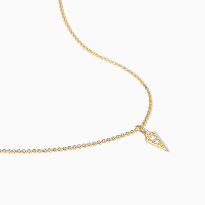 Breaking Point Pendant Necklace | Gold | Product Detail Image | Uncommon James