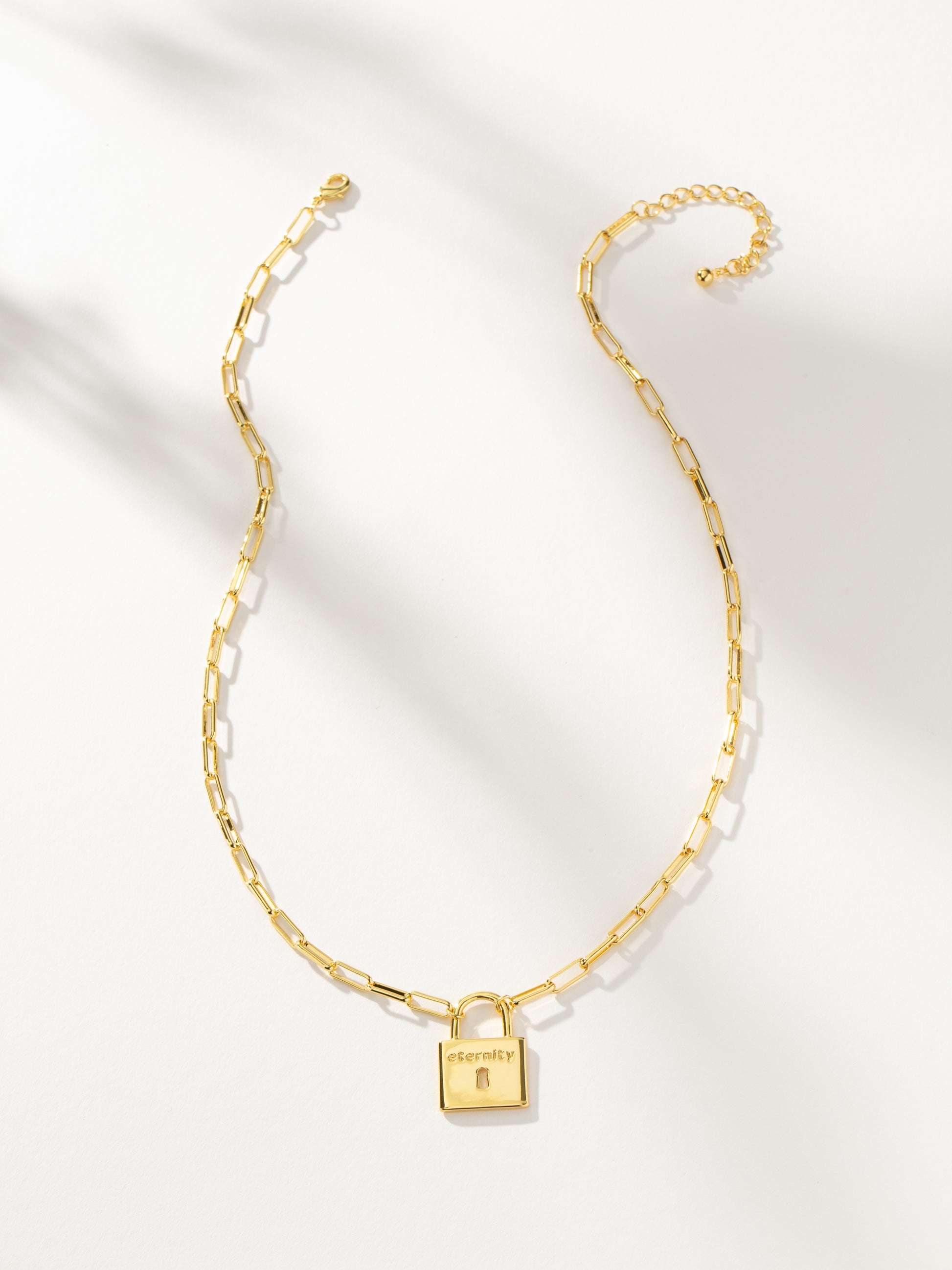 Eternity Lock Necklace | Gold | Product Image | Uncommon James