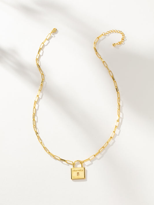 Eternity Lock Necklace | Gold | Product Image | Uncommon James