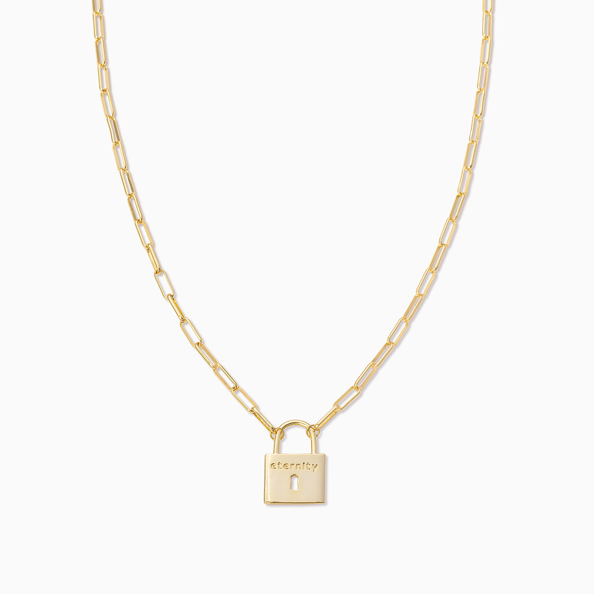 Eternity Lock Necklace | Gold | Product Image | Uncommon James