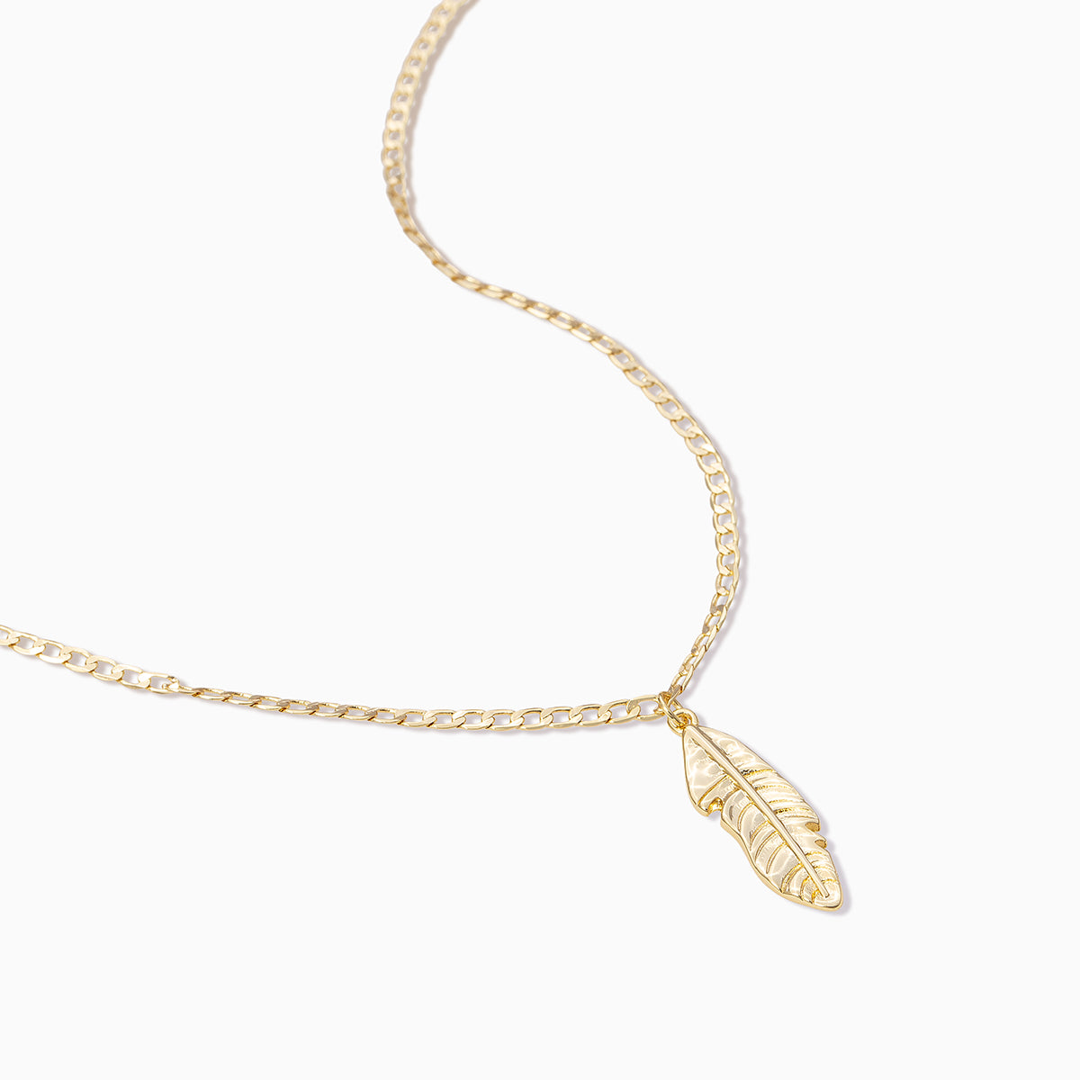 Feather Necklace | Gold | Product Detail Image | Uncommon James
