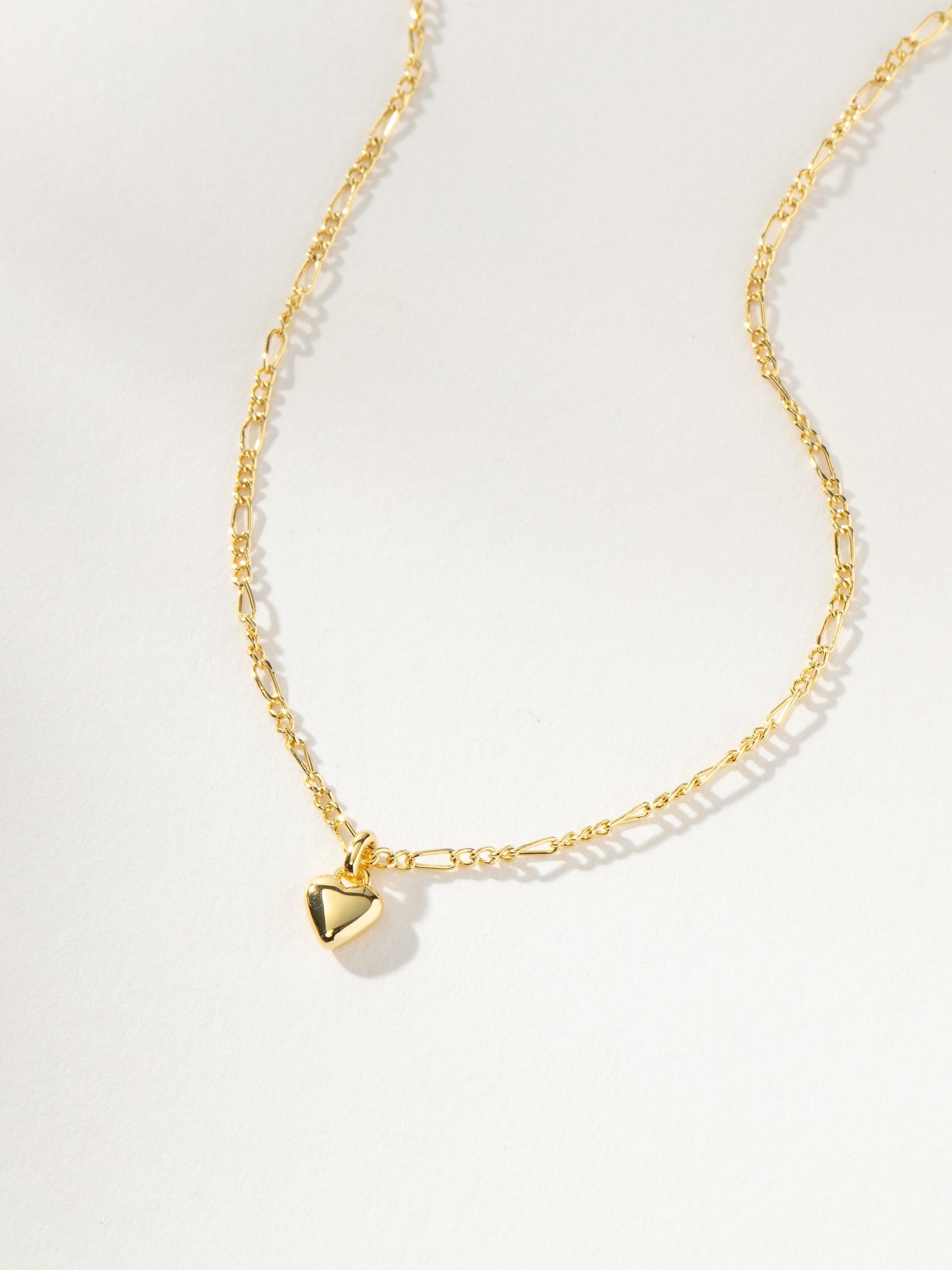 Mini Heart Chain and Pendant Necklace in Gold Uncommon James