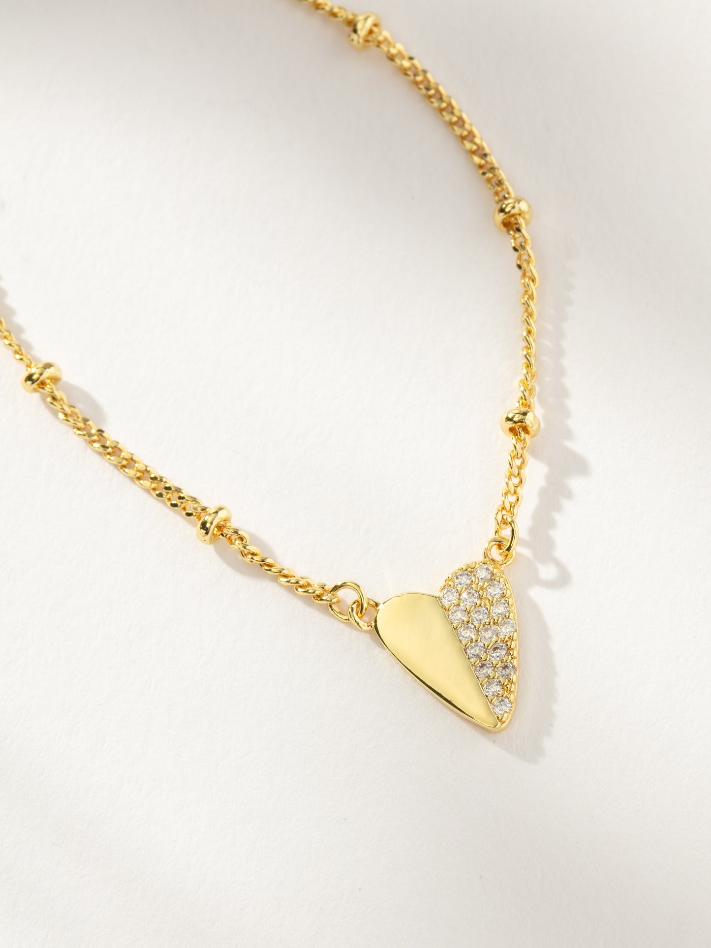 Other Half Heart Necklace | Gold | Product Detail Image | Uncommon James
