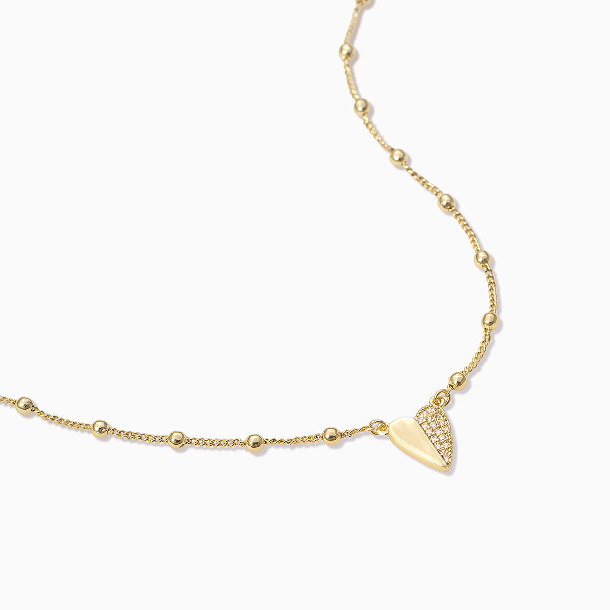 Other Half Heart Necklace | Gold | Product Detail Image | Uncommon James