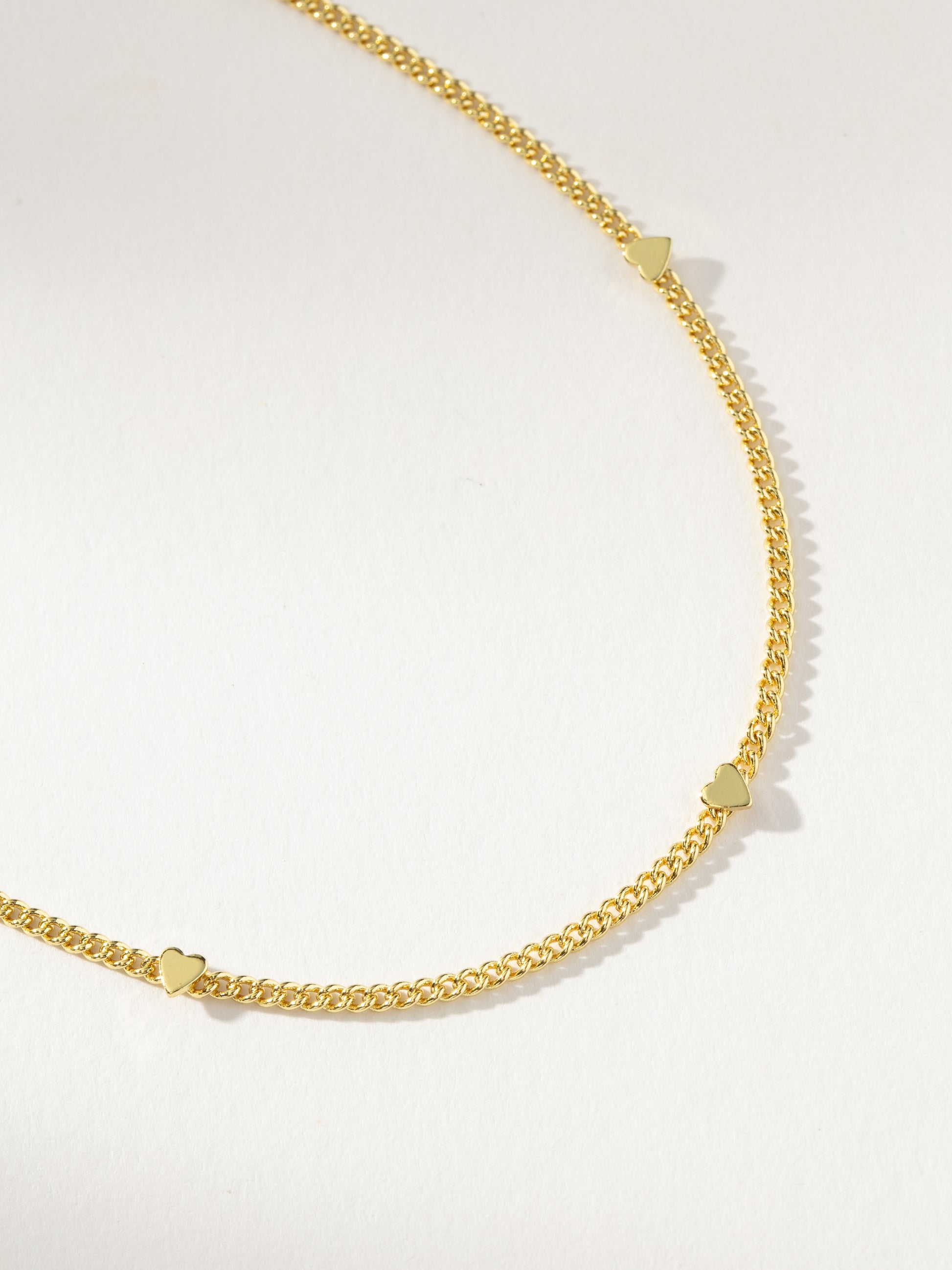 Patterned Heart Necklace | Gold | Product Detail Image | Uncommon James