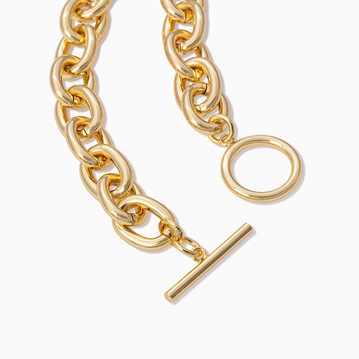 18 Kt Gold Plated Chainlink Bracelet in Gold - Bottega Veneta