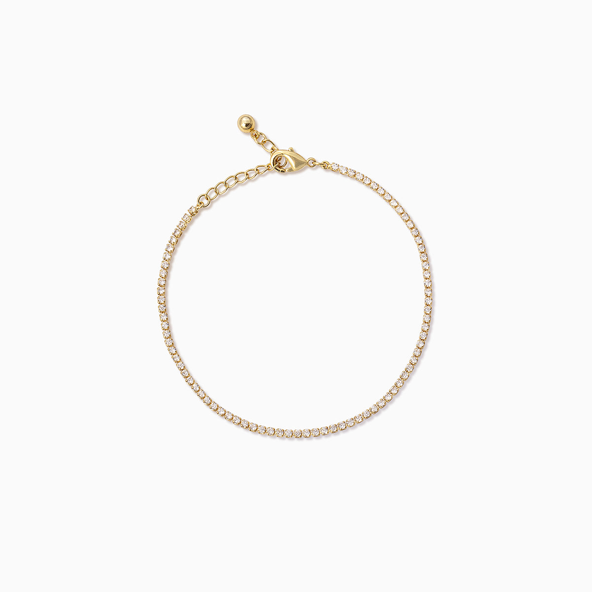 Glam Tennis Bracelet | Gold | Product Image | Uncommon James
