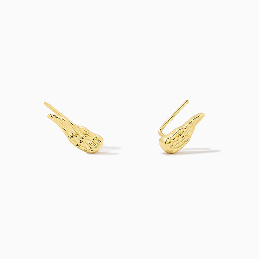 Angel Wings Ear Climber | Gold | Product Image | Uncommon James