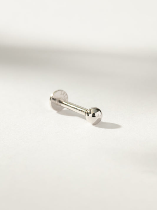 Ball Flat Back Earring | Sterling Silver Single  | Product Image | Uncommon James
